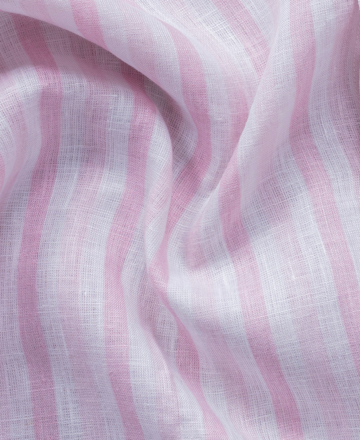 Pink Striped Pure Linen 60 LEA Shirt