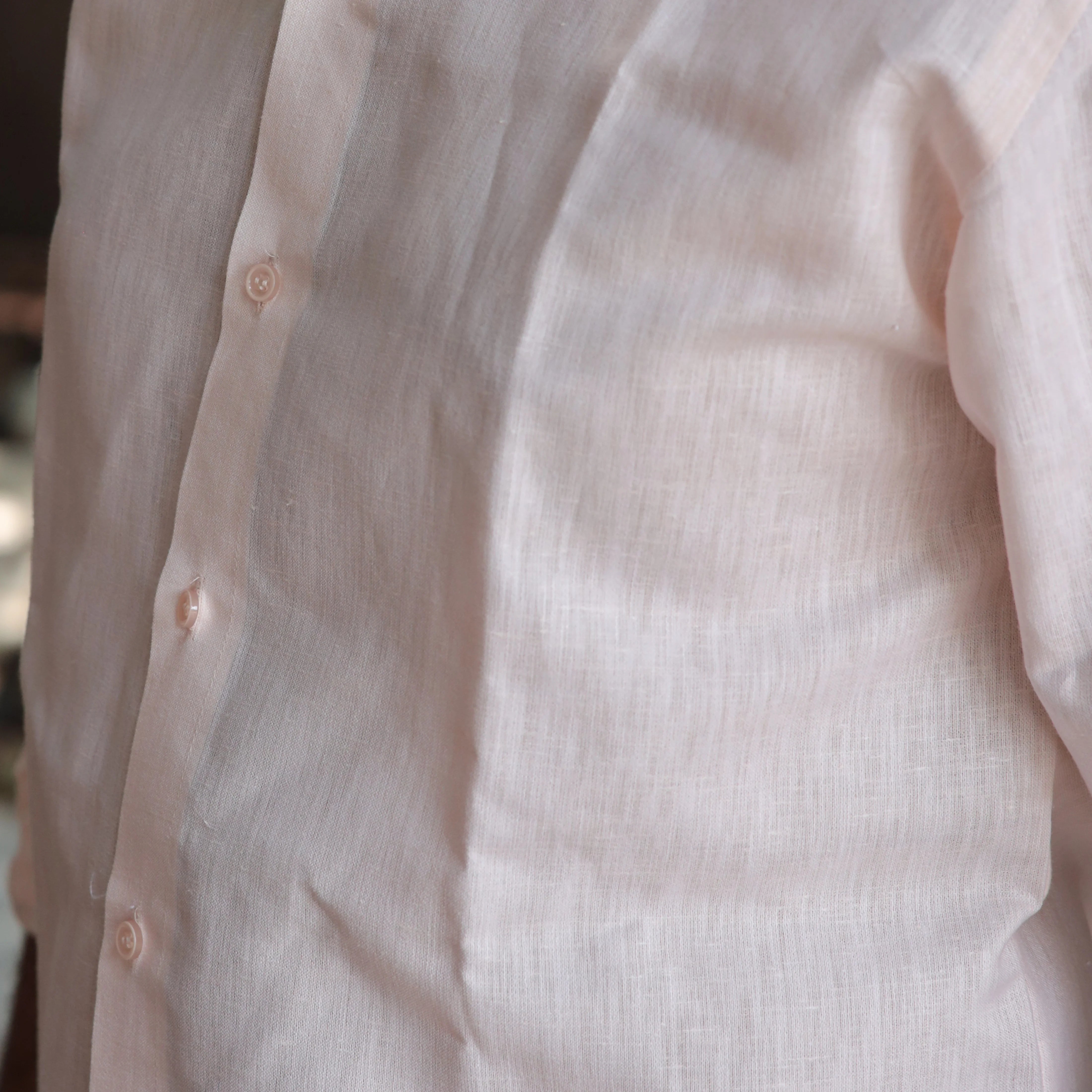 Soft Pink Linen Shirt