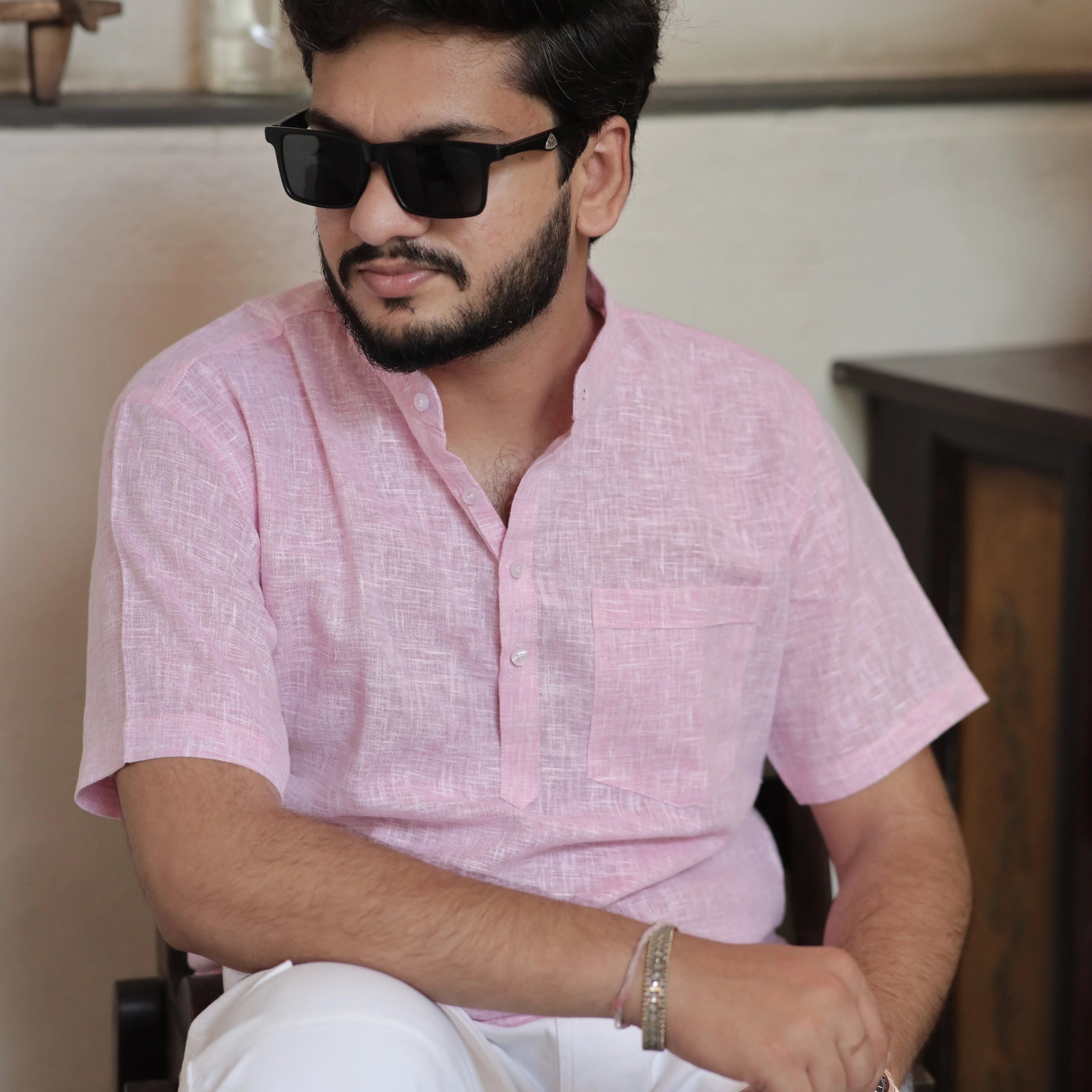 Summer Linen Kurta Men
