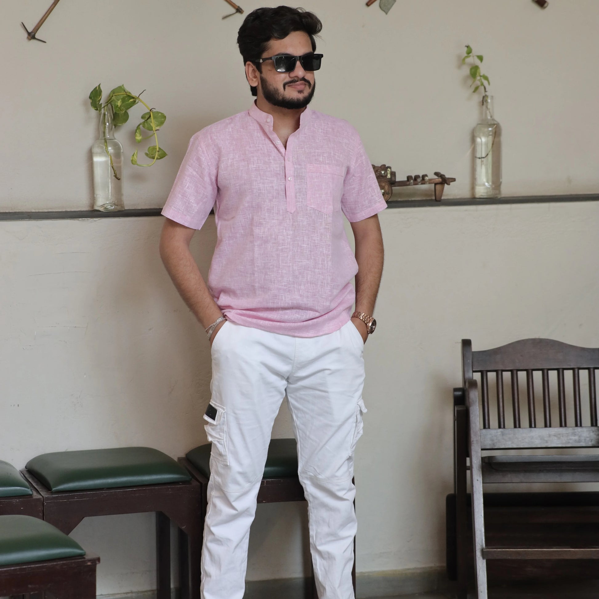 Light Pink Kurta for Men