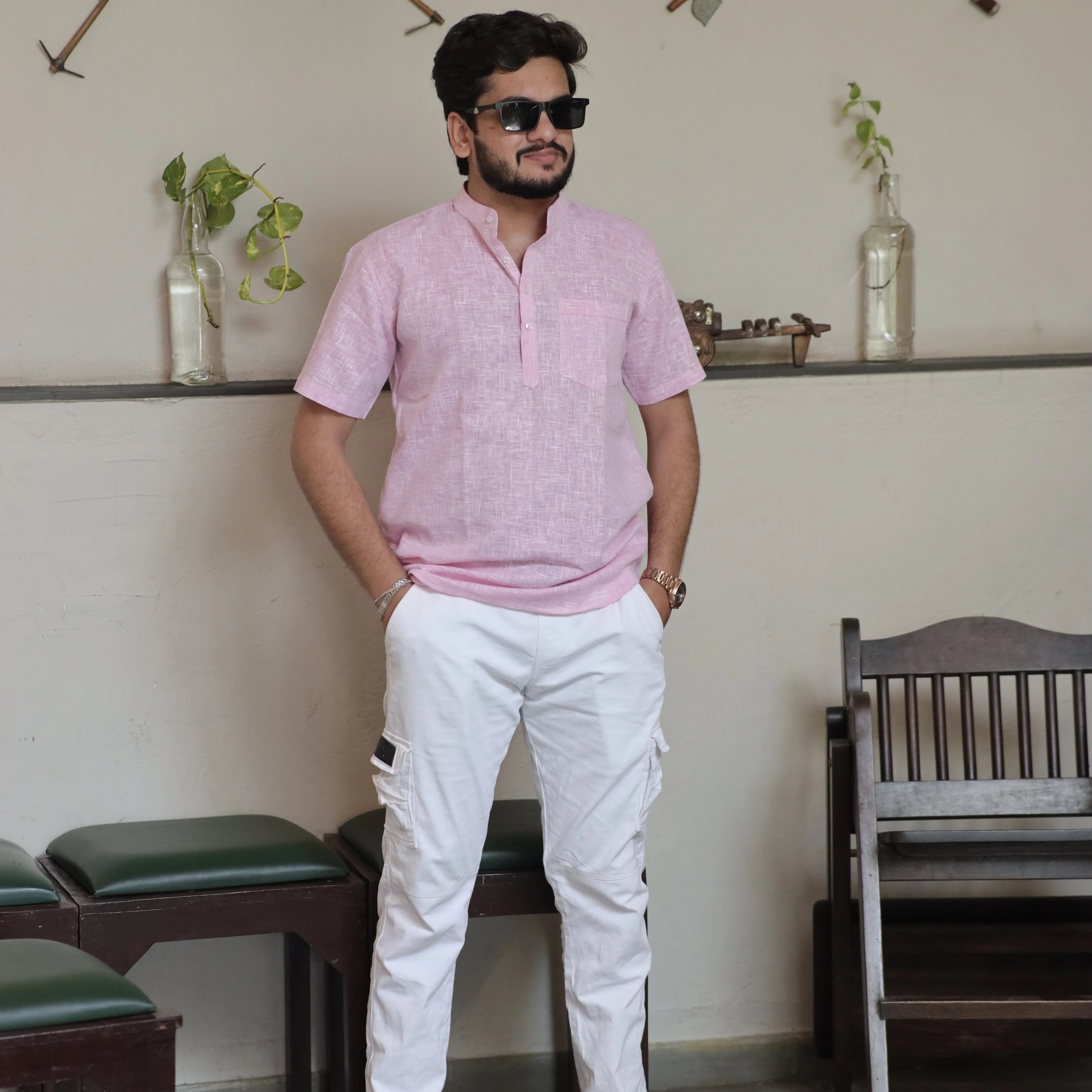Light Pink Kurta for Men