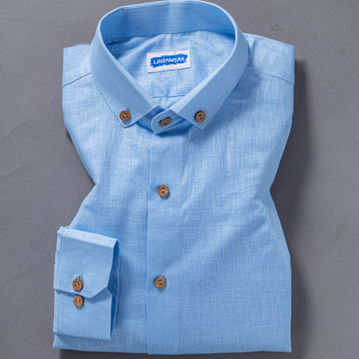 Cotton Linen Full Sleeve Slim Fit Shirt – Cool & Comfortable Summer Wear