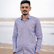 Lavender Haze Full Sleeve Soft Pure Linen Shirt