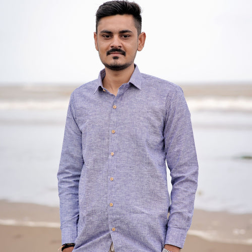 Lavender Haze Pure Linen 60 LEA Shirt