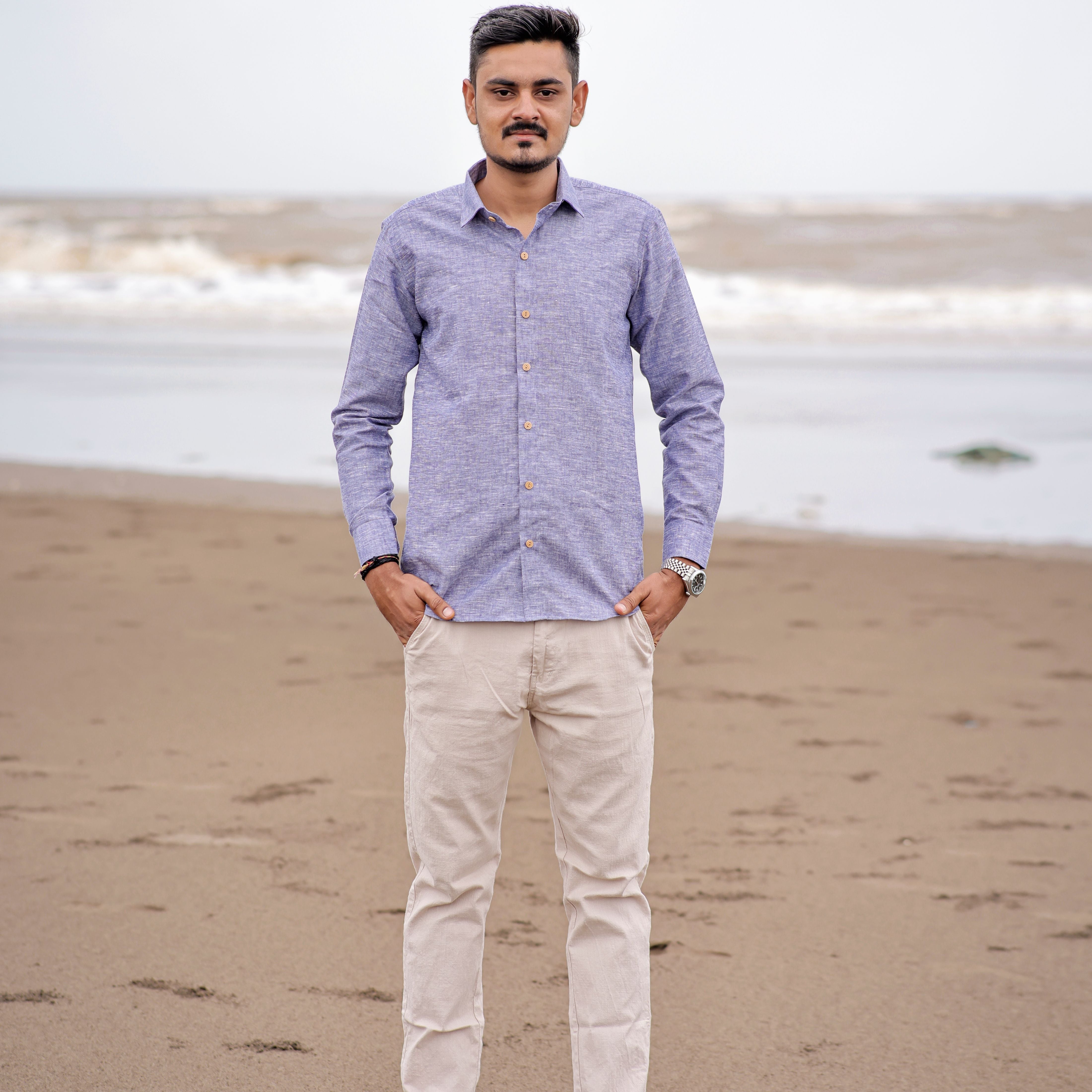 long sleeve linen shirt