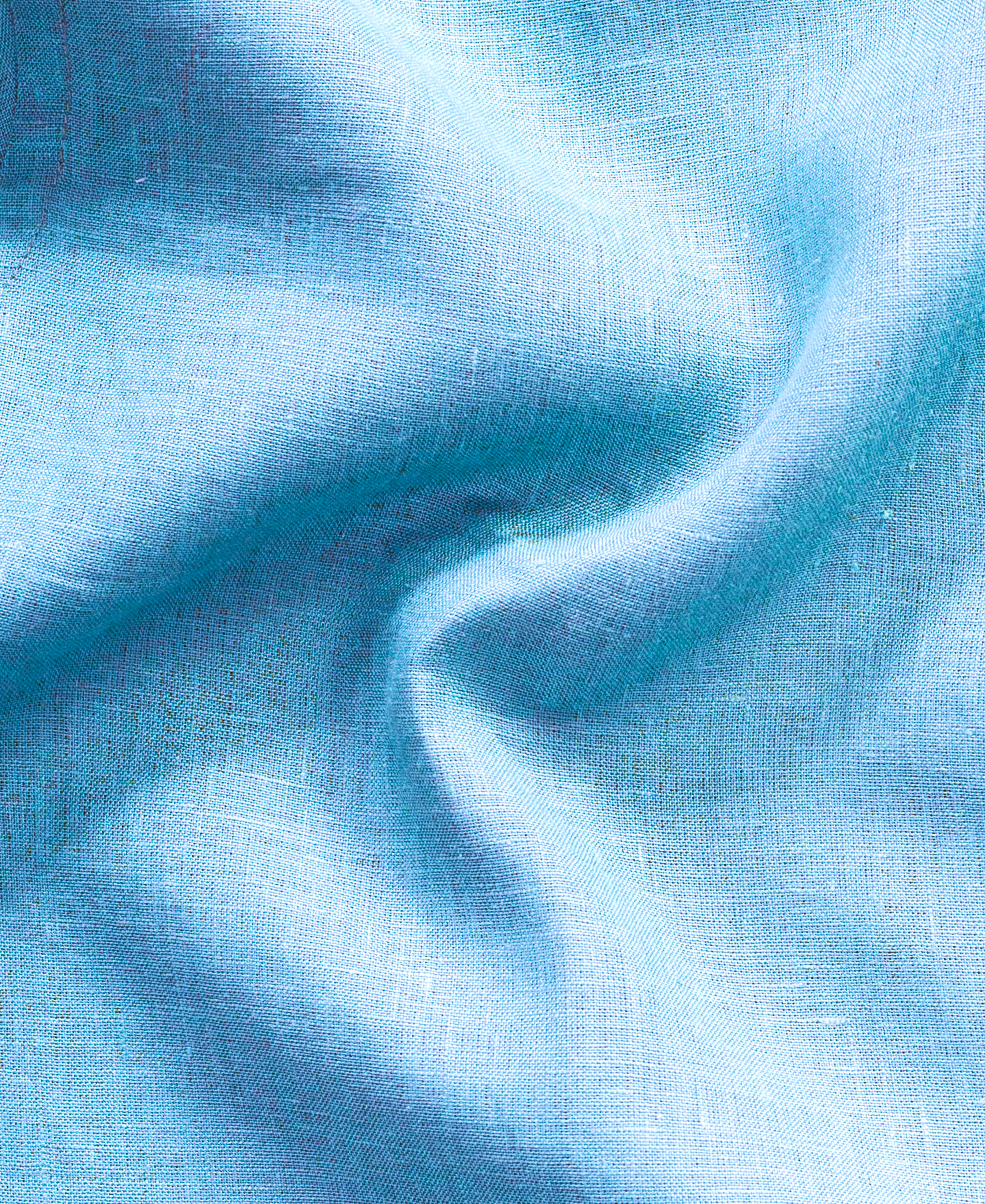 Cool Breeze Sky Blue Pure Linen Everyday Shirt for Men