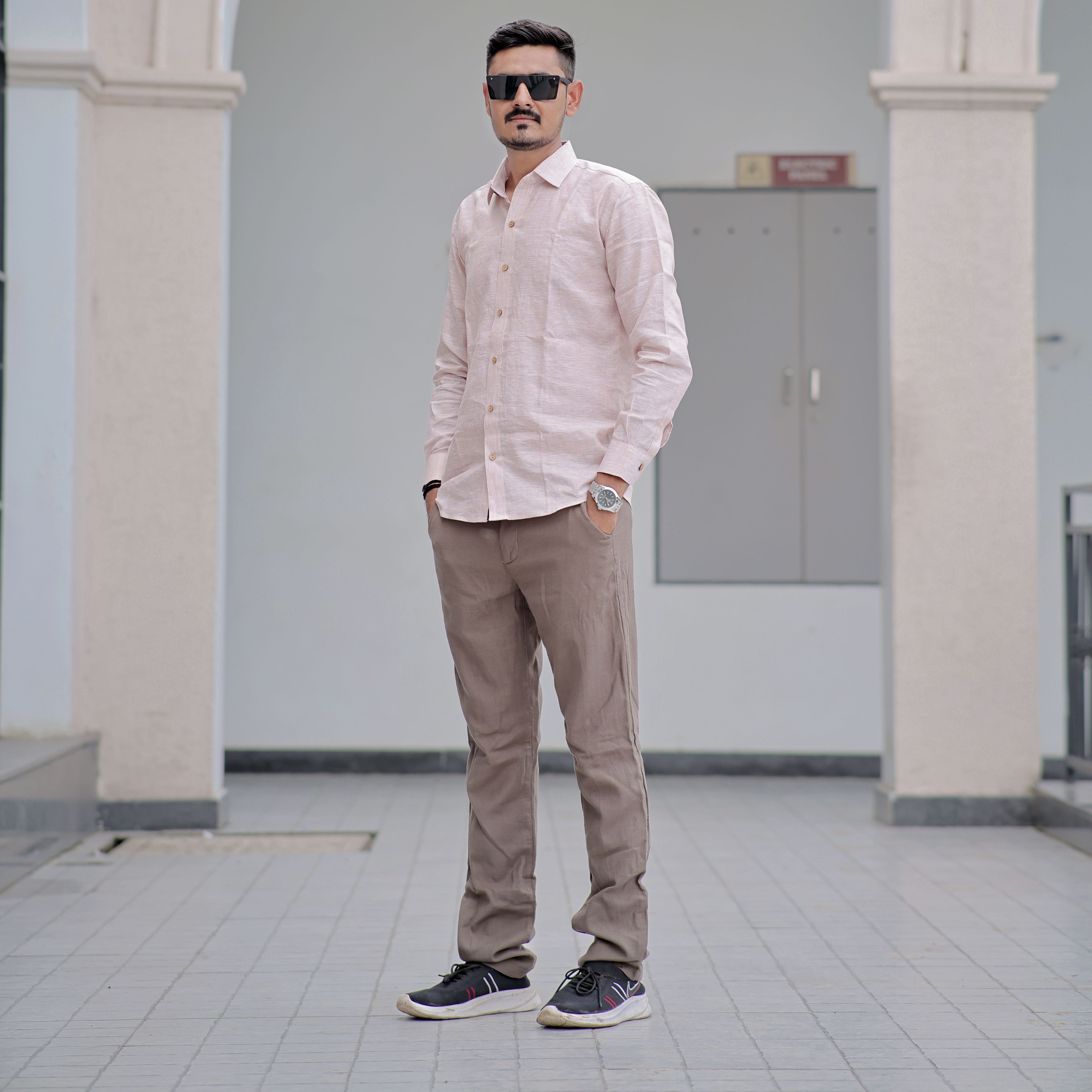 formal linen shirt