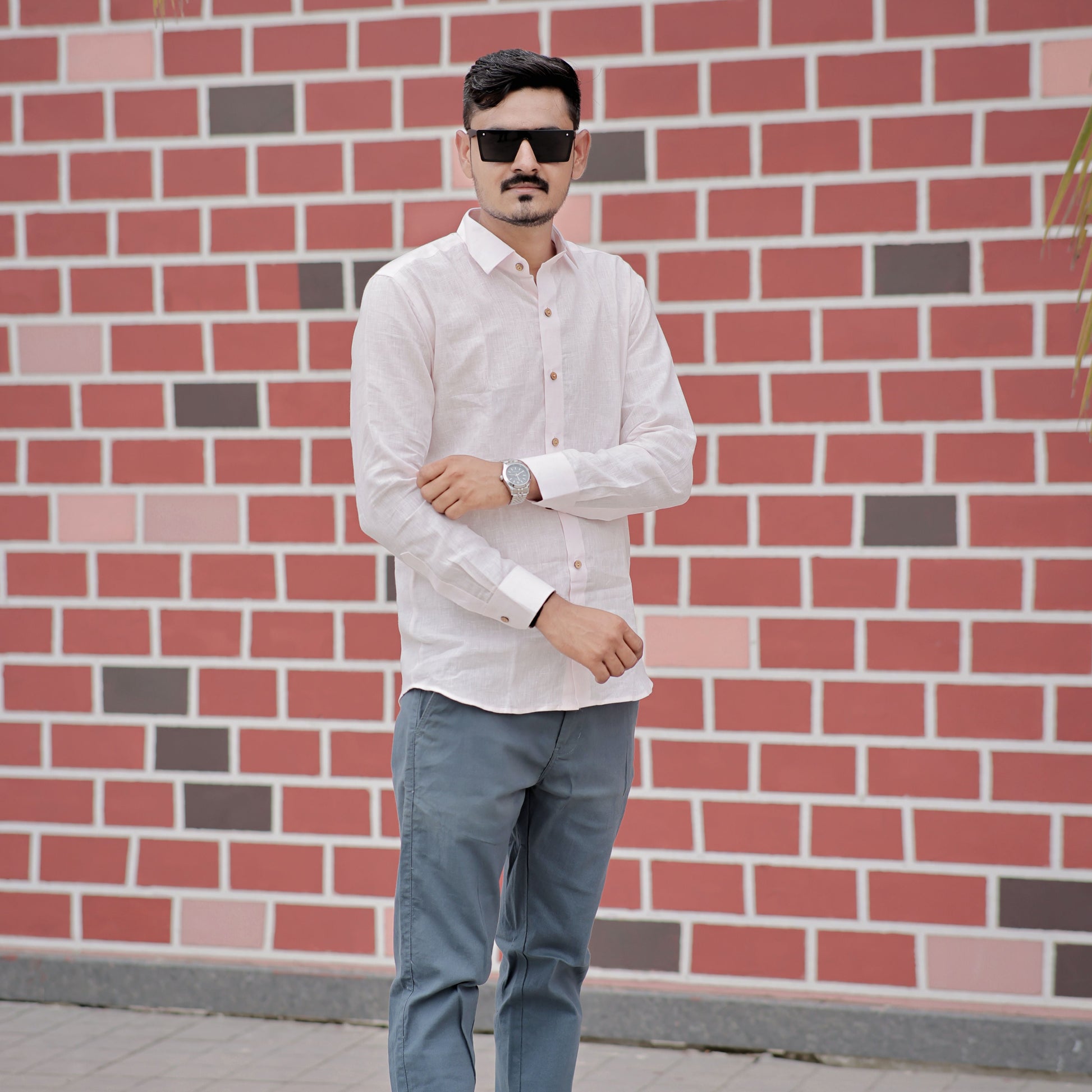 Lightweight linen shirt men