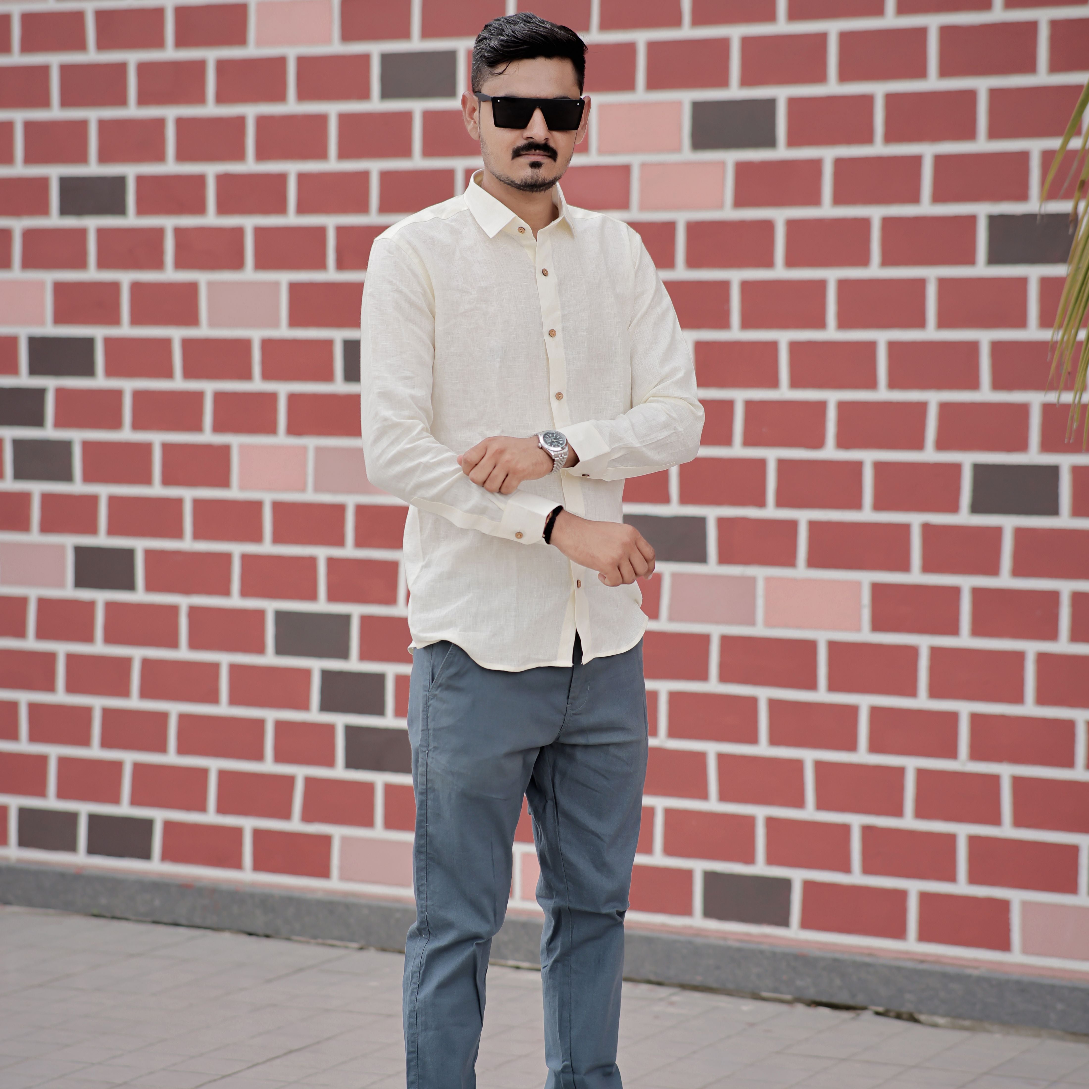 Formal linen shirt for men