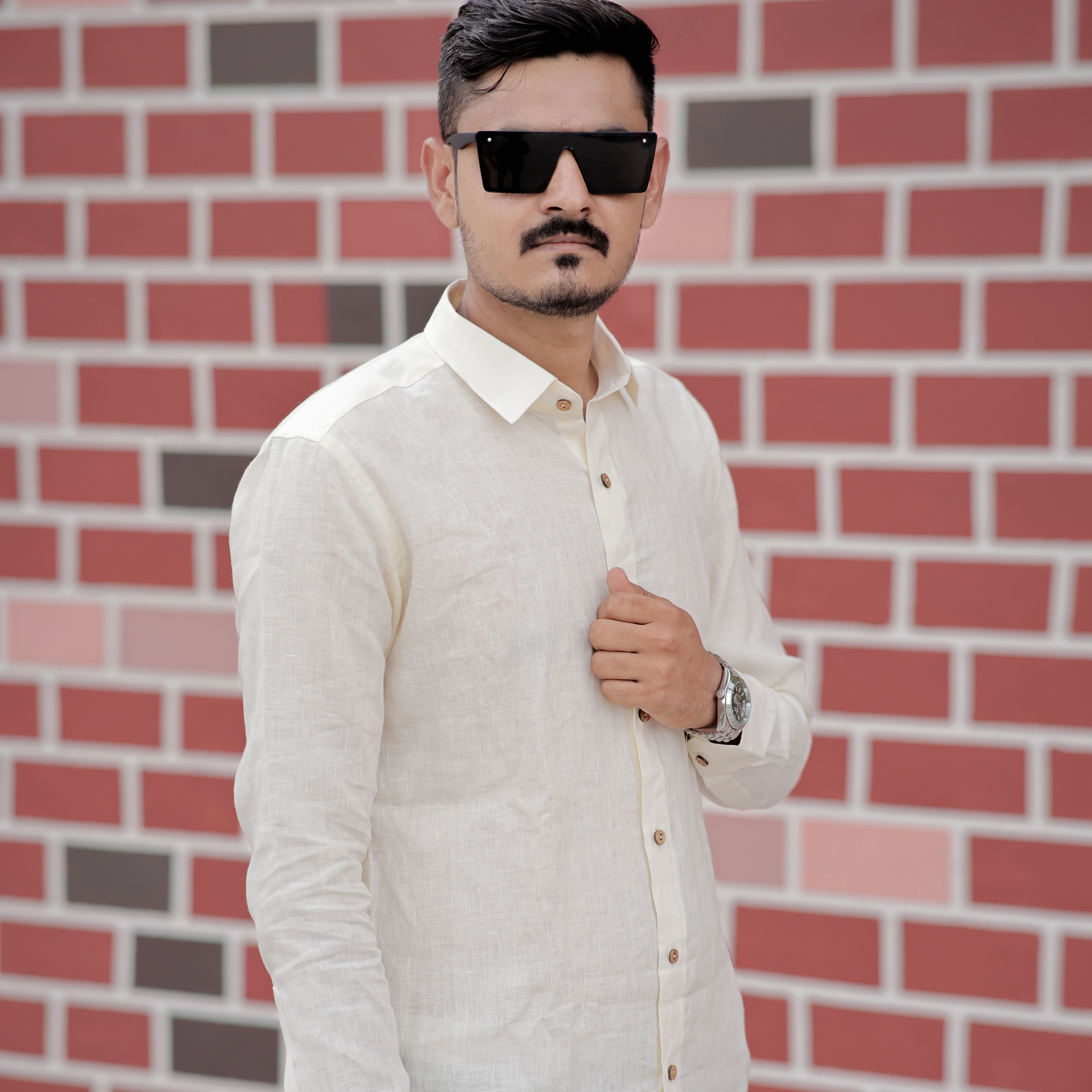 Party wear linen shirt men