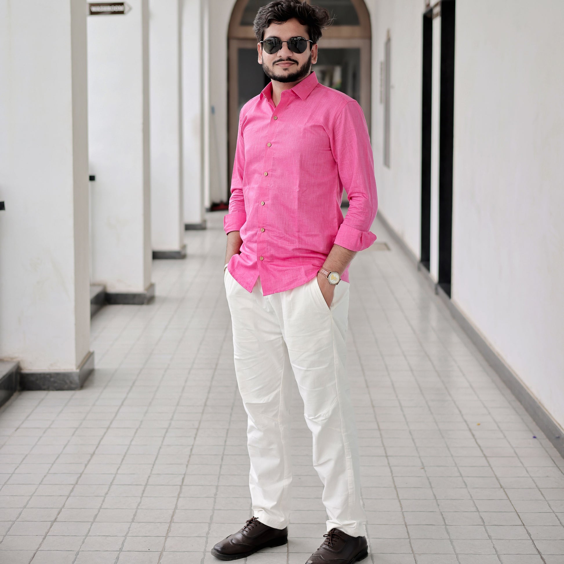 Festive wear linen shirt