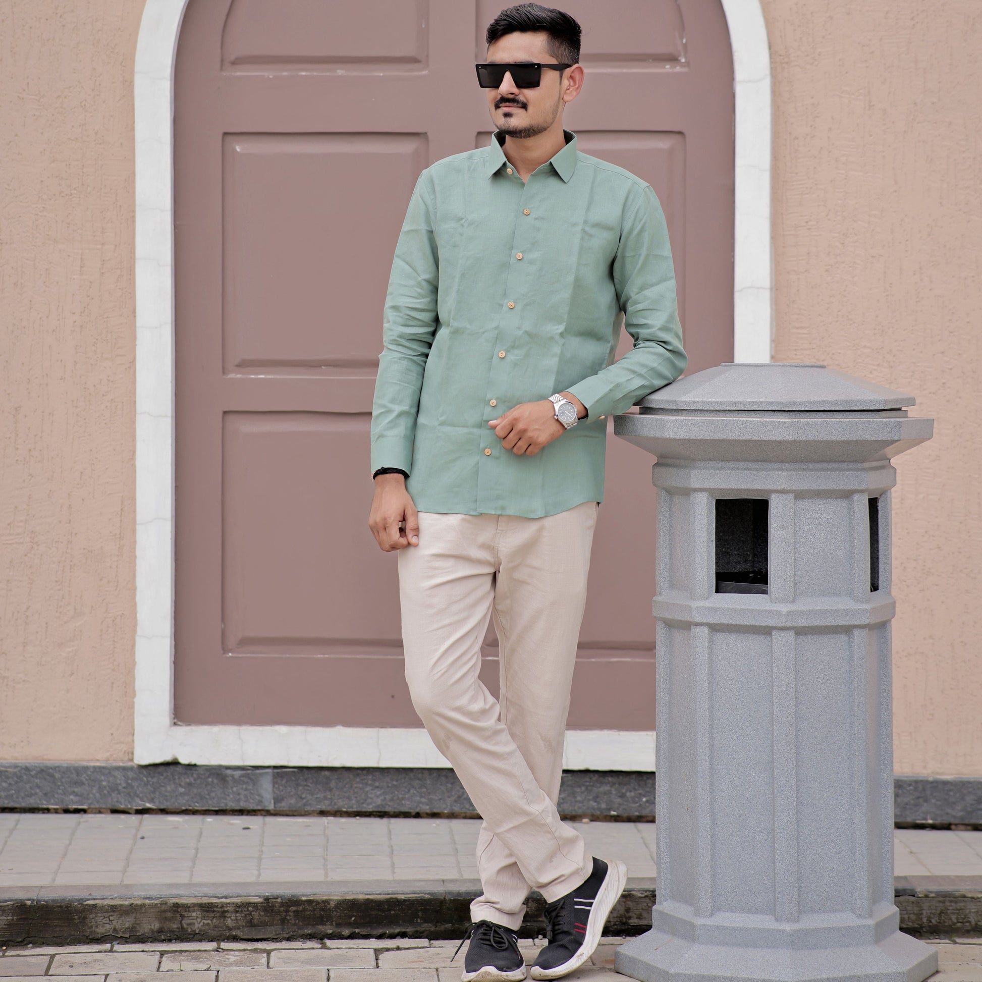 trendy linen shirts for men