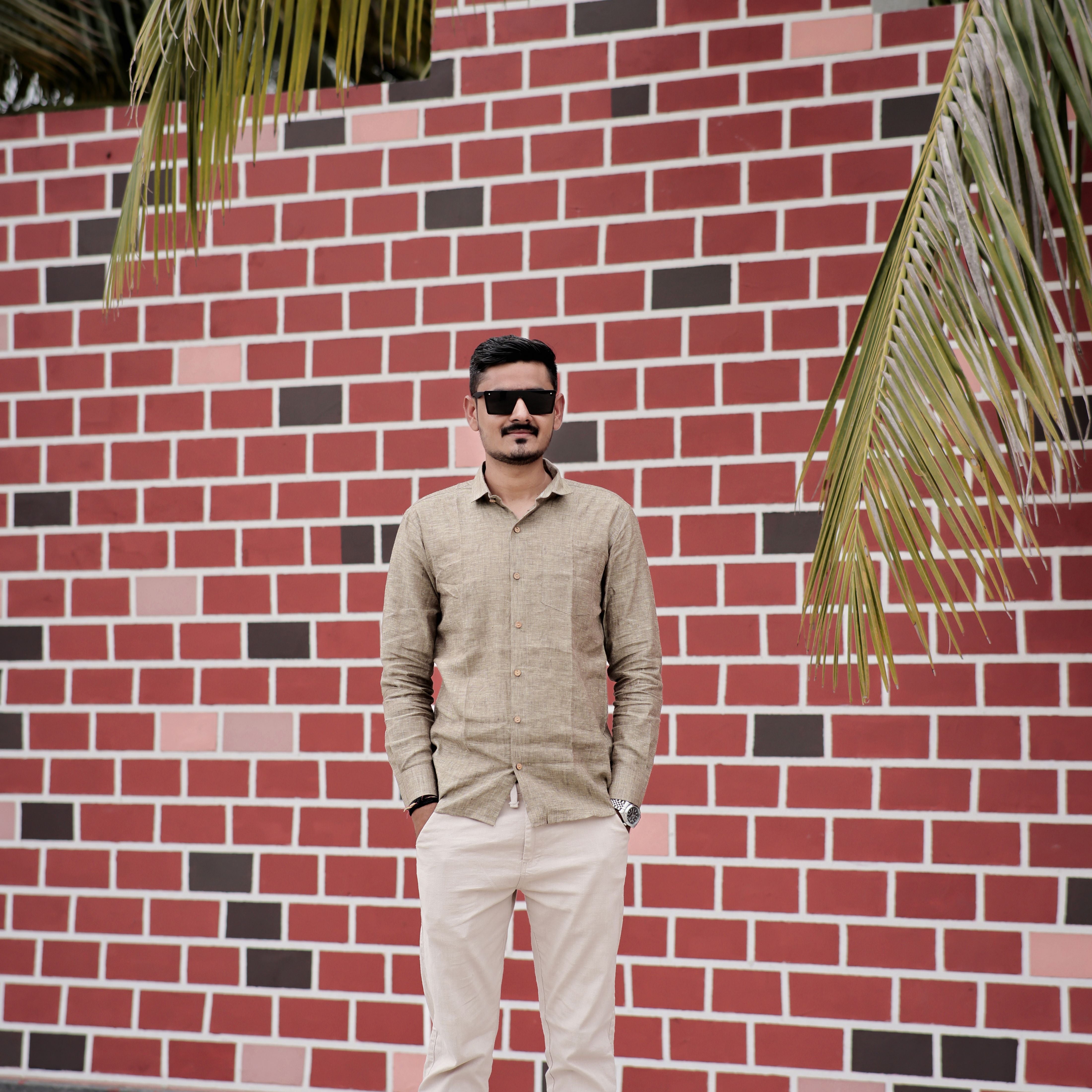 modern linen shirt