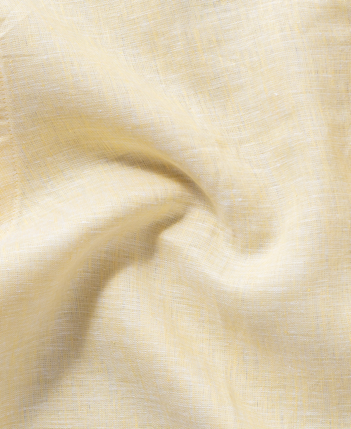 Light Yellow Full Sleeve Pure Linen 60 LEA Shirt