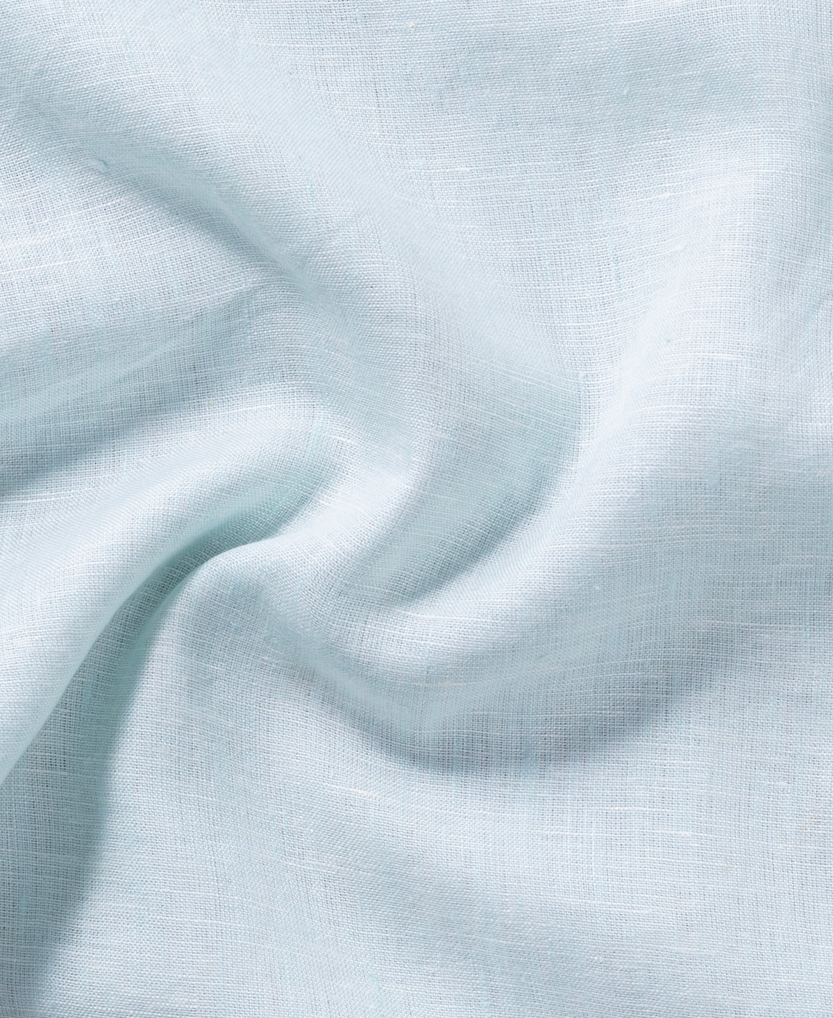 Aqua Blue Spread Collar Pure Linen 60 LEA Shirt