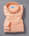 Peach Pure Linen Soft Touch Classic Every Season Shirt