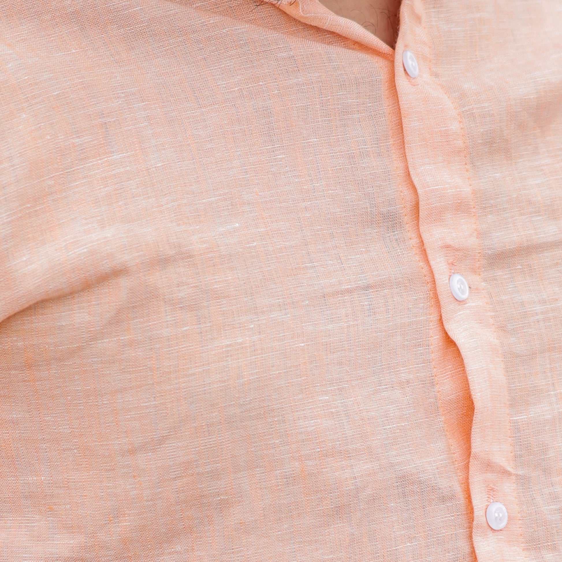 peach linen shirt men