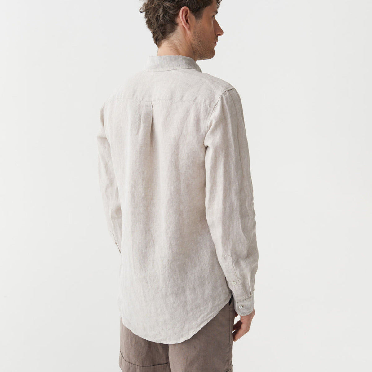Natural Linen Classic Men Shirt - Linen Wear