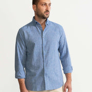 Paired with Blue Linen Shirt - Linen Wear