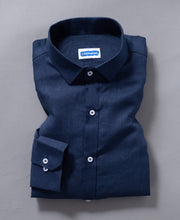 Deep Navy Classic Pure Linen Shirt
