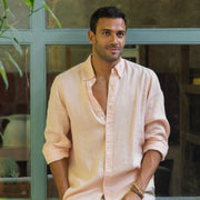 Light Pink Linen Shirt - Linen Wear