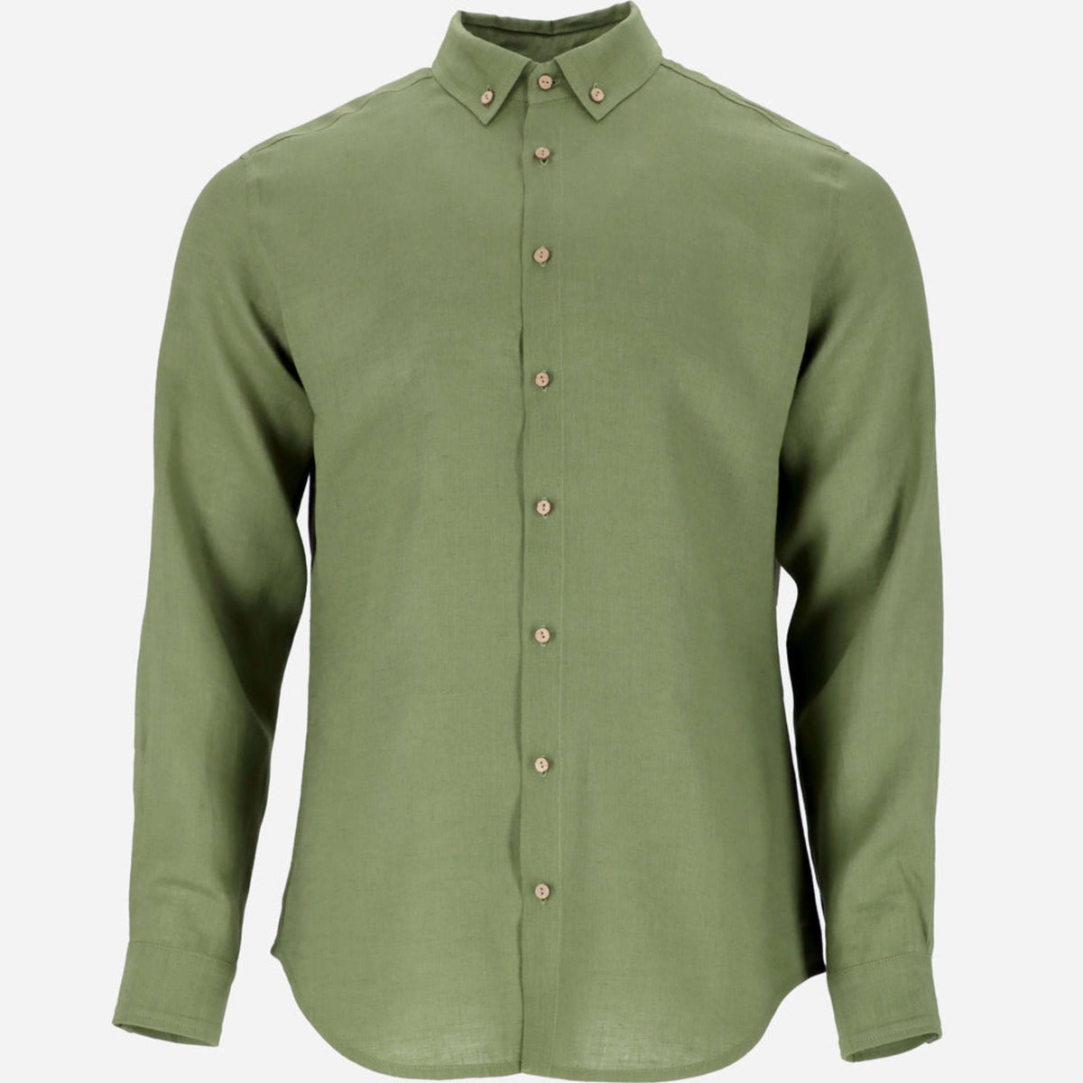 Forest Green Linen Shirt - Linen Wear